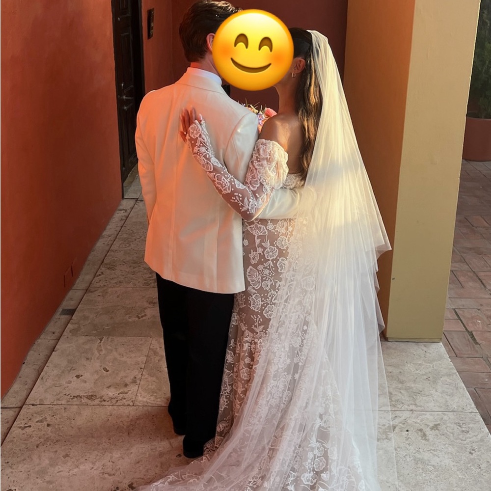 Cathedral Length Veil with Blusher
